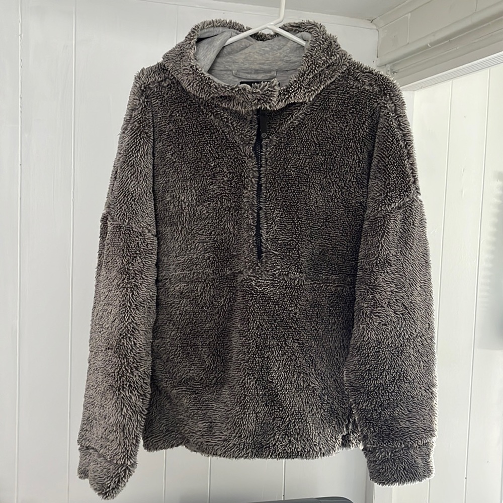 Prana fuzzy hooded sweatshirt